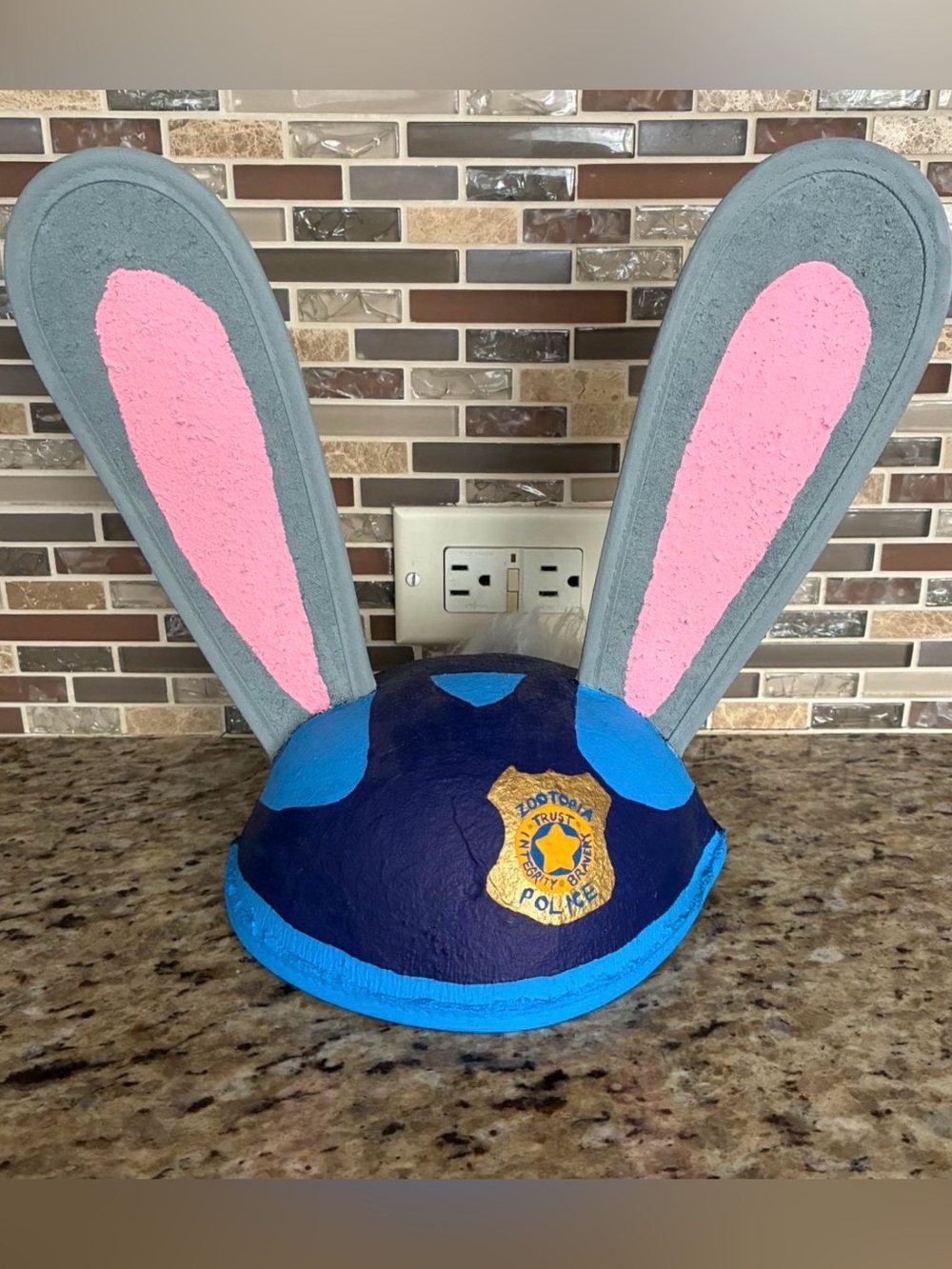 Judy Hopps/Zootopia inspired rabbit ears hat